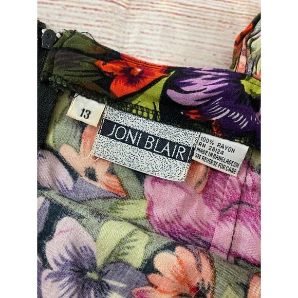 Vintage Joni Blair Women's Mini Floral Sun Dress - 13 - Picture 7 of 10